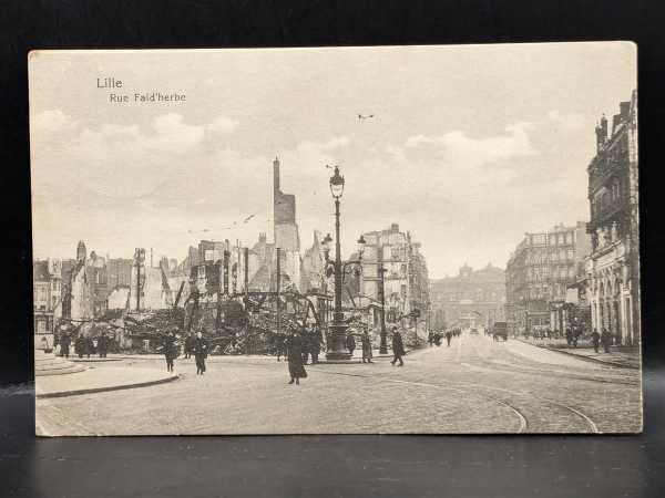 AK Ansichtskarte Postkarte Feldpost Lille Rue Faid´Herbe