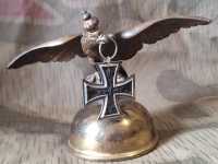 Tischadler Adler im Schnabel  EK2 Eiserne Kreuz Hersteller Militaria 1.WK 1914