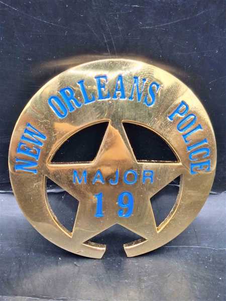 New Orleans Police Major 19 US Badge Polizei Police Abzeichen Marke Insigne