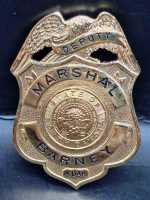 Deputy Marshal Barney North Dakota Badge Polizei Police...