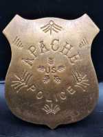 Apache Police Indinaner US Badge Polizei Police Abzeichen Marke Insigne