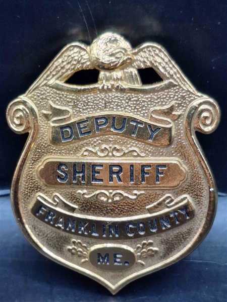 Deputy Sheriff Franklin County ME Badge Polizei Police Abzeichen Marke Insigne