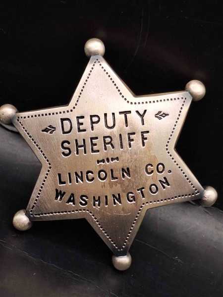 Deputy Sheriff Lincoln Co. Washington US Badge Polizei Police Abzeichen Insigne