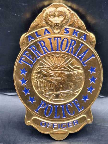 Alaska Territorial Police Officer Badge Polizei Police Abzeichen Marke Insigne