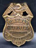 Deputy Sheriff 1920-1922 Nassau CO. 410 US Badge Polizei...