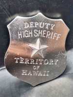 Deputy High Sheriff Territory of Hawaii US Badge Polizei...