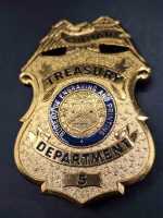 Captain Treasury Department Bureau of Engraving Badge...