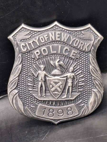 City of New York 1898  US Badge Polizei Police Abzeichen Marke