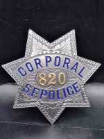 Carporal 820 S.F. Police US Badge Polizei Police...