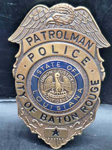 Patrolman Police City of Baton Rouge Louisiana US Badge Polizei Police Abzeichen