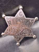 Wilder Western Stern Marshal US Badge Polizei Police...