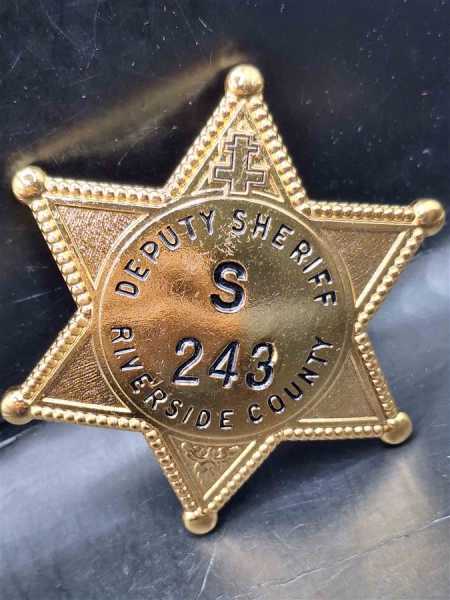 Deputy Sheriff Riverside County 243 Badge Polizei Police Abzeichen Marke Insigne