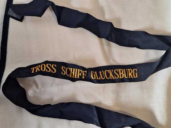 Mützenband Tellermütze Bundeswehr Bundesmarine Tross Schiff Glücksburg Uniform