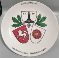 Kyffhäuserbund Landesverband Westfalen-Lippe 1786 Wandteller Kriegerverein