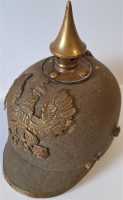 1.Weltkrieg Preussische Ersatz Pickelhaube aus Filz...