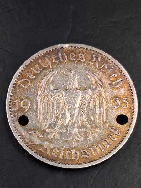 Silbermünze Deutsches Reich 5 Reichsmark Hersteller A Garnisonskirche HK 1935