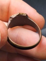 Ring Finland Suomi 1944 Feldzug Löwe mit Schwert Siegel Wappen RAR Selten