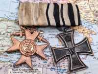 Orden Militaria 2er Ordensspange 1866 Eiserne Kreuz 2....