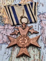 Orden Bayrisches Militär Verdienstkreuz mit Schwertern Merenti 1866 Einzelspange