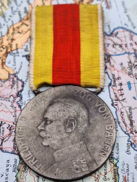 Orden Militaria Medaille Friedrich II Grossherzog von Baden für Verdienst Band