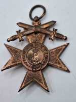 Militärverdienstkreuz 3.Klasse mit Schwertern 1913 Merenti König Ludwig 01