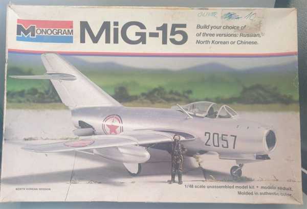 Monogram 5403 MiG-15 Jet Fighter Modellbausatz Flugzeug Militaria 1:48