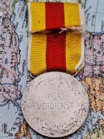 Orden Militaria Medaille Friedrich II Grossherzog von Baden für Verdienst Band