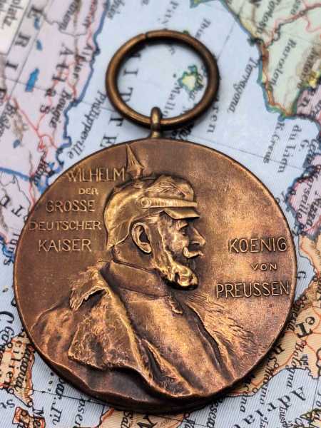 Militaria Zentenarmedaille Kaiser Wilhelm Erinnerungsmedaille Zitronenorden