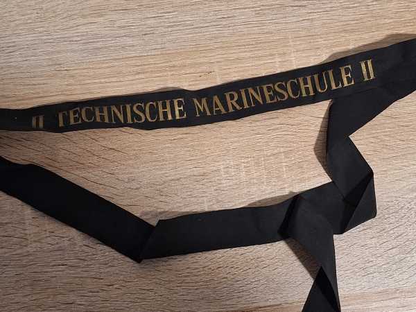 Mützenband Tellermütze Bundeswehr Bundesmarine II Technische Marineschule 2 Alt