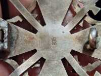 Spanienkreuz in Silber mit Schwertern 835 Schöner Zustand Wilhelm Deumer