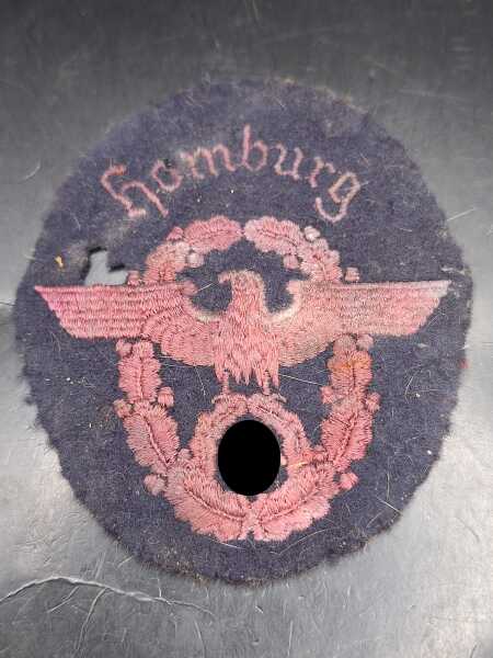 III. Reich Feuerwehr Ärmeladler Homburg Saar 3. Reich Militaria
