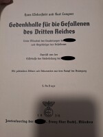 Gedenkhalle für die gefallenen des Dritten Reiches 1935 Kampf der Bewegung
