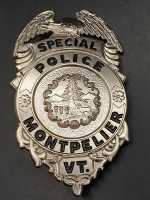 Special Montpelier VT. Police Polizei Badge Abzeichen...