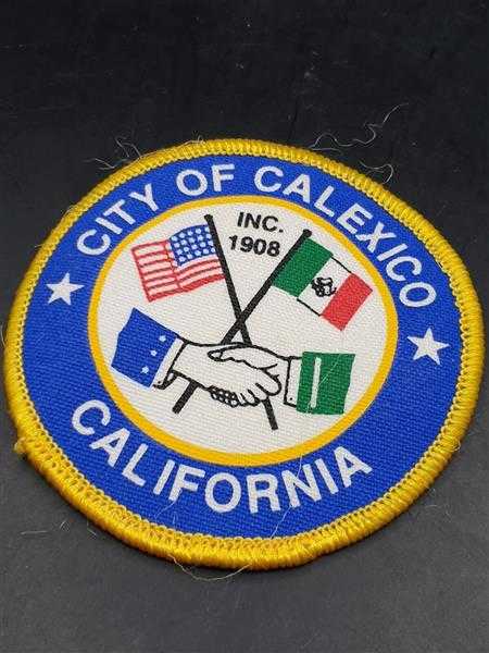 Stoffabzeichen Patch Aufnäher City of Calexico California USA INC. 1908 USA