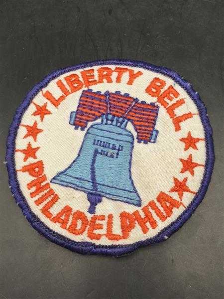 Stoffabzeichen Patch Liberty Bell Philadelphia Vintage Aufnäher