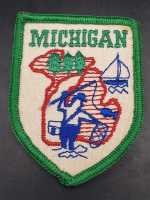 Stoffabzeichen Patch Michigan Vintage Abzeichen Brust /...