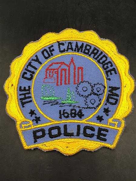 Stoffabzeichen Patch Police Polizei the City of Cambridge MD 1684