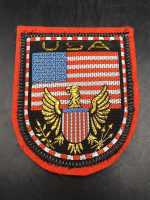 Stoffabzeichen Patch USA Fahne Adler Brust /...