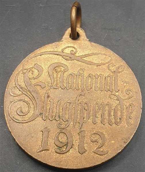 Tragbare Spendenmedaille National-Flugspende 1912 Schöner Zustand! Preussen