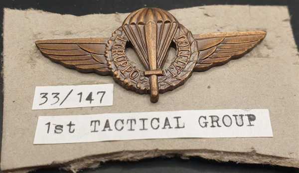 1 Gruppo Tattico Paracadutisti 1st Tactical Group Fallschirmjäger Italy Orden