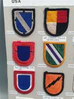 12x USA Flashes Stoffabzeichen Patch Airborne 112th Signal 3rd Speci. Forces