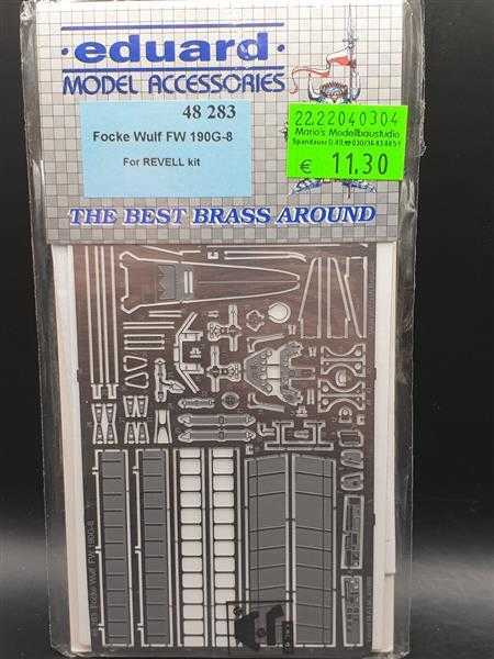 Eduard 1/48 48283 Focke Wolf FW 190g-8 Cockpit für Revell Modellbau Ätzteil