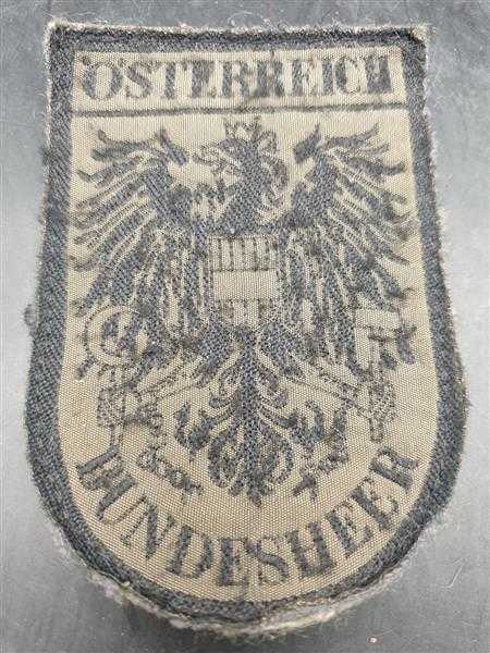 Alt Österreich Bundesheer Patch klett Abzeichen Uniform Militaria Armee Selten!