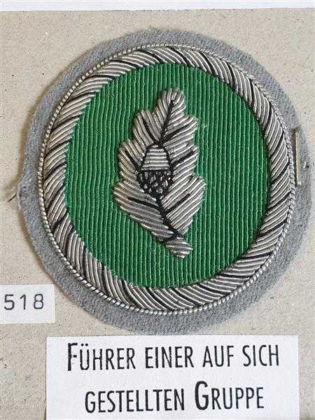 Bundeswehr Ärmelabzeichen Patch Verbandsabzeichen Führer einer Gruppe Einzelkämp