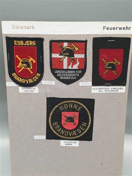 Dänemark Feuerwehr Fire Brigade Patch Abzeichen Esbjerg Ronne BrandvÆsen