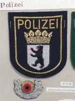 Deutschland BRD Frühe Jahre Polizei Berlin Zerv Schutzpolizei 1961 Mützenabzeich