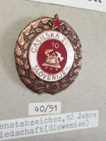 EX Jugoslawien Feuerwehr Firefighter Brigade Orden Badge Verdienstabzeichen RAR