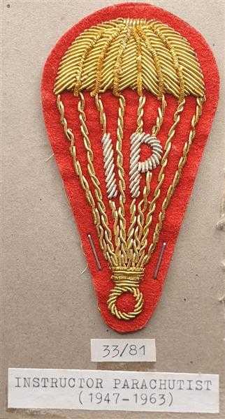 Instructor Parachutist IP 1947-63 Badge Abzeichen Fallschirmjäger Italy Orden