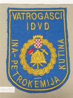 Kroatien Feuerwehr Fire Brigade Patch Ärmelabzeichen Vatrogasci IDVD Petrokemija