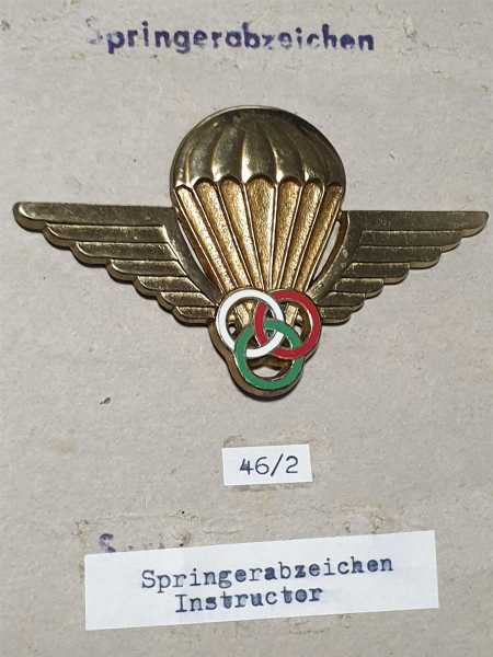 Madagaskar Parachute Badge Instructor Fallschirmjäger Polizei Orden Abzeichen